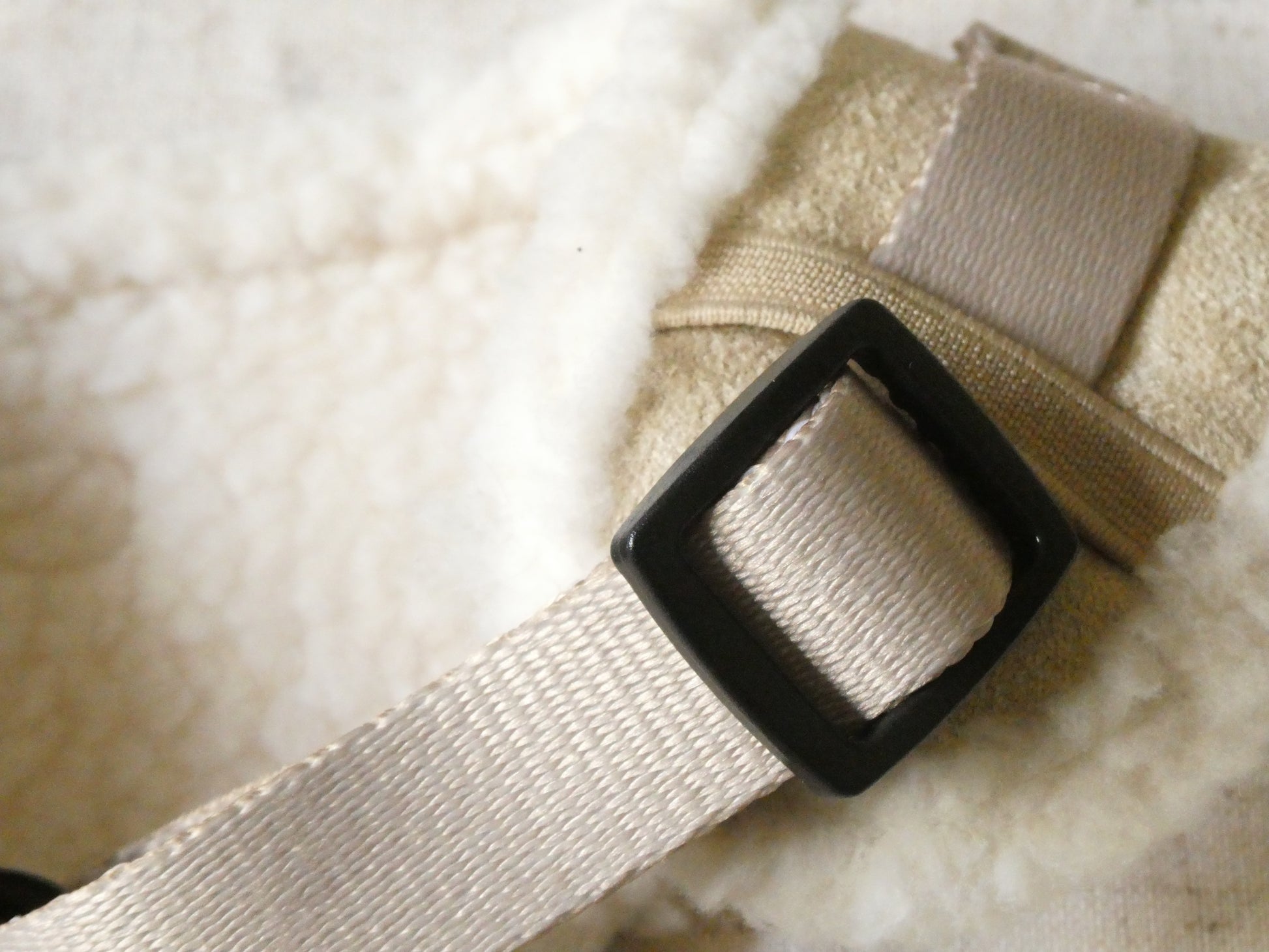 Beige Fur Harness