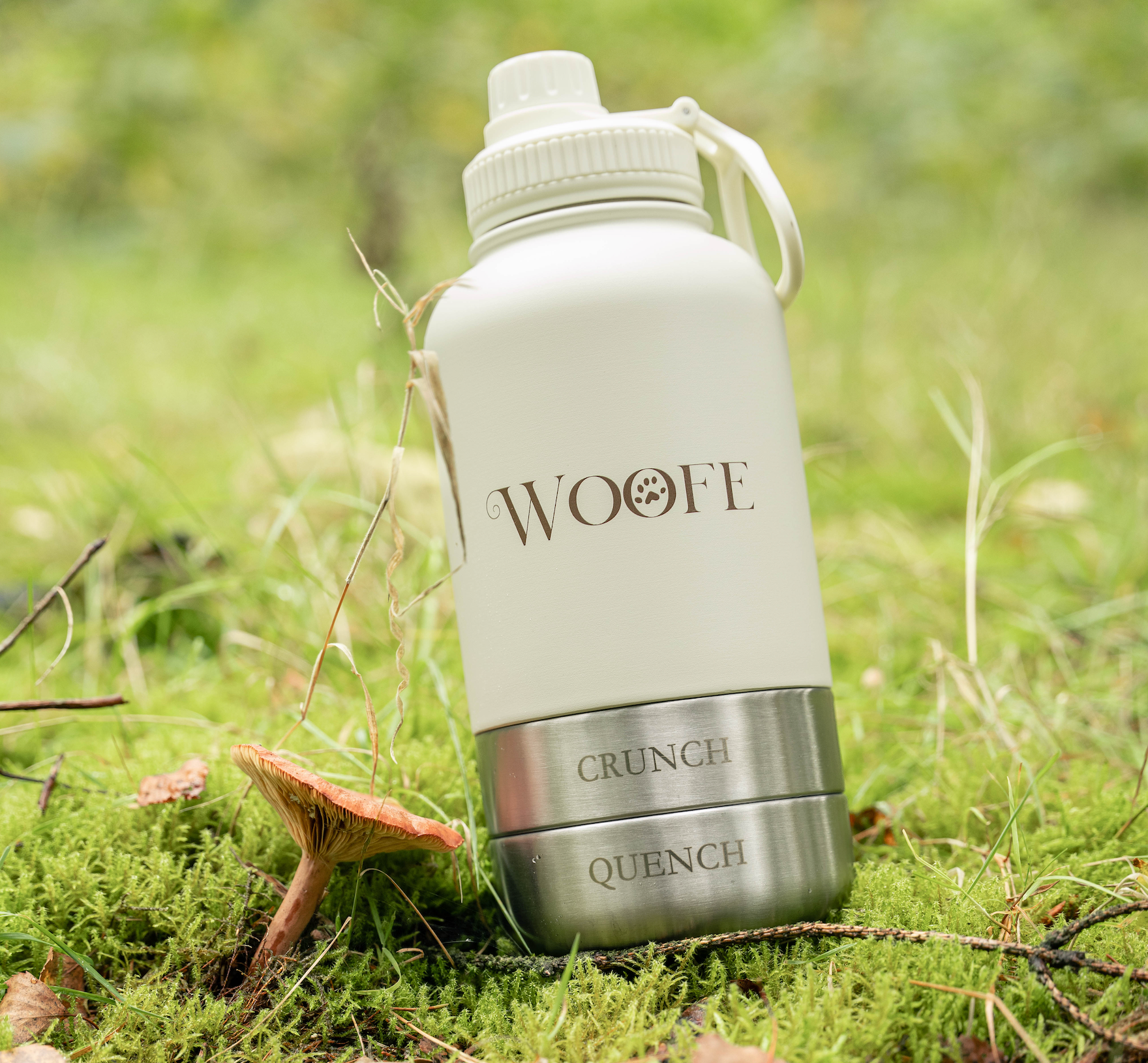 3 in 1 Water bottle - Oatmilk Beige