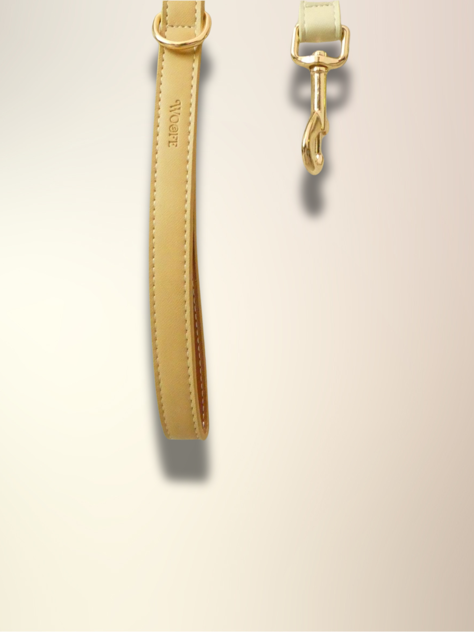 Beige Vegan Leather Leash