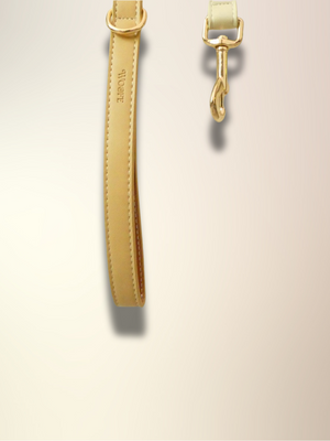 Beige Vegan Leather Leash