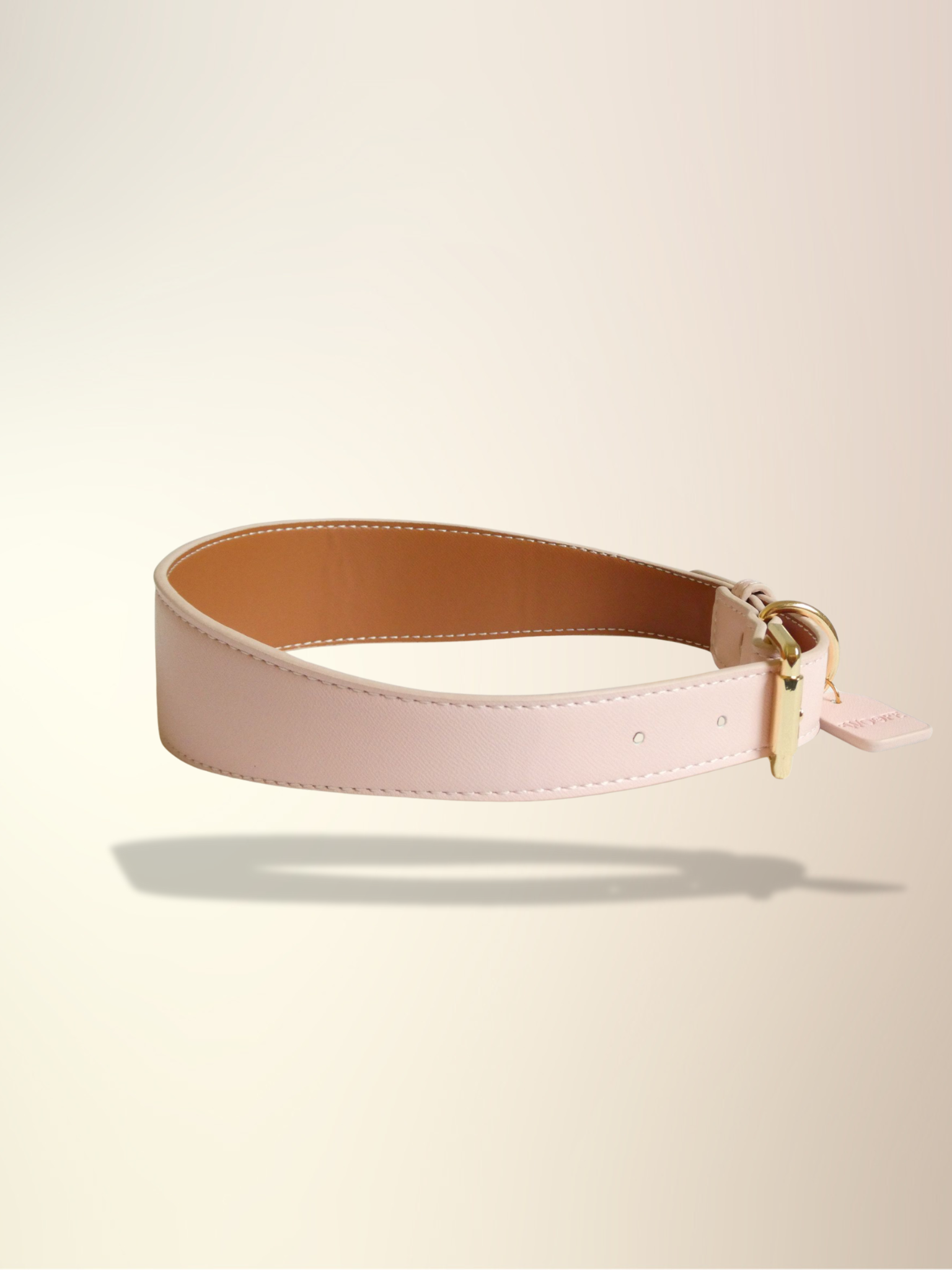 Pink Vegan Leather Collar