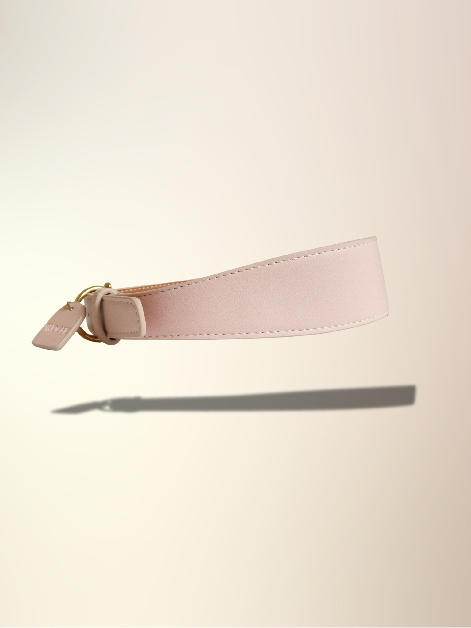 Pink Vegan Leather Collar