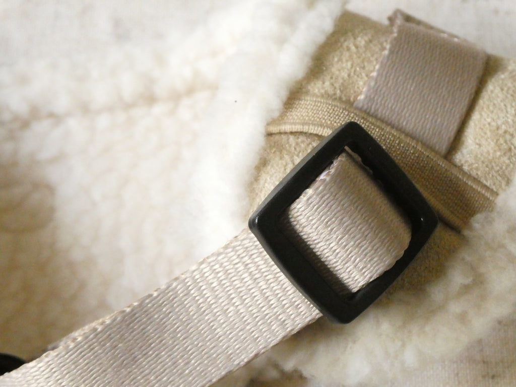 Beige Fur Harness