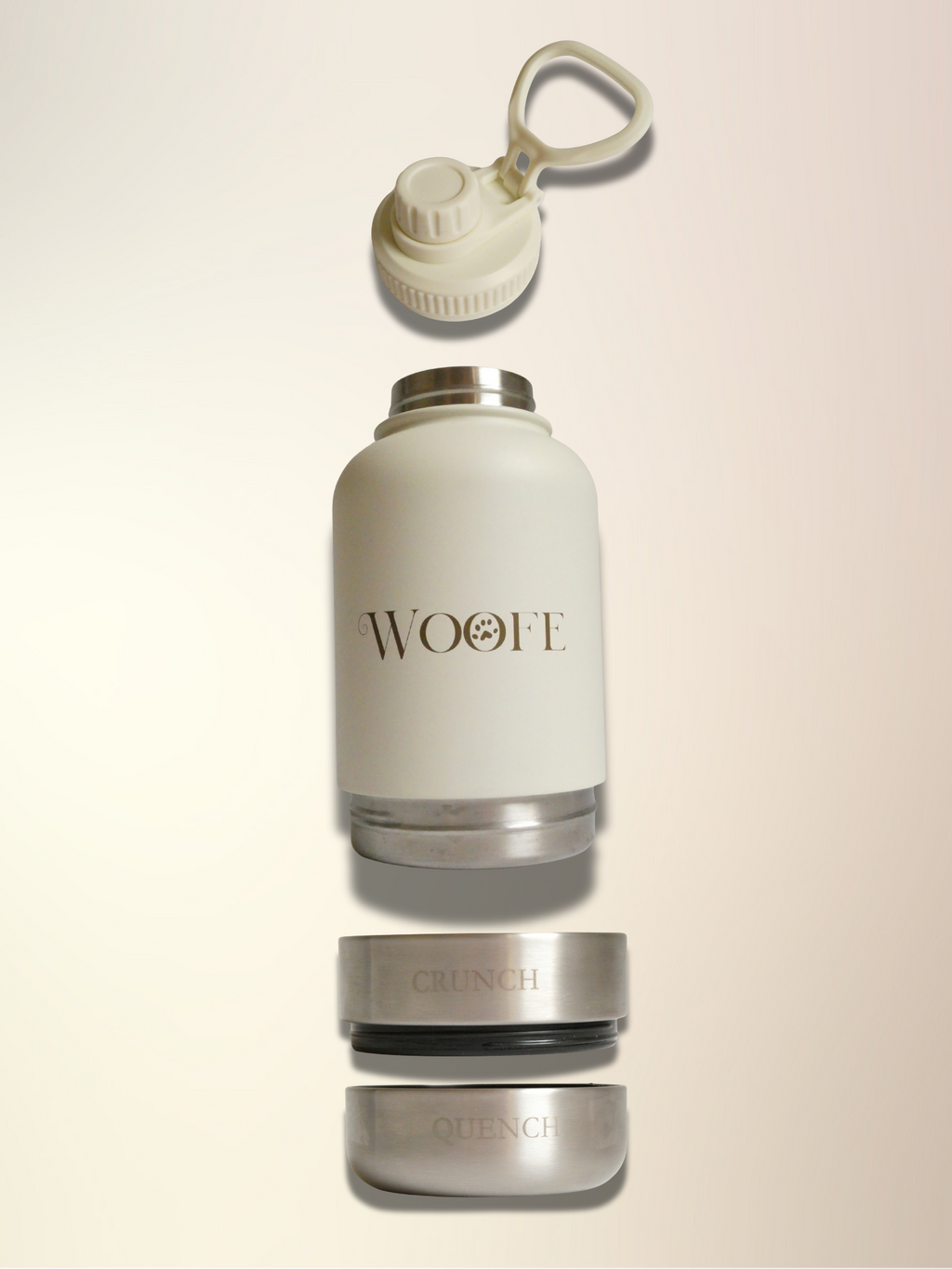 3 in 1 Water bottle - Oatmilk Beige