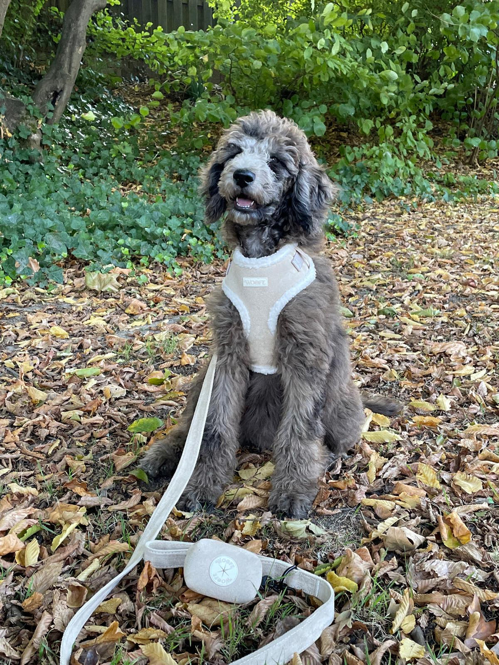 Beige Fur Harness